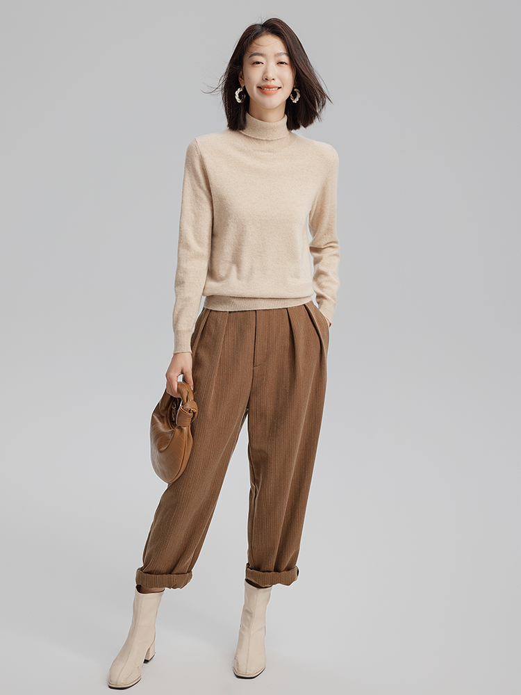 Women Cashmere Turtleneck Sweater