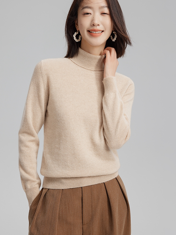 Women Cashmere Turtleneck Sweater
