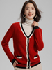 Women Cashmere V-neck Cardigan