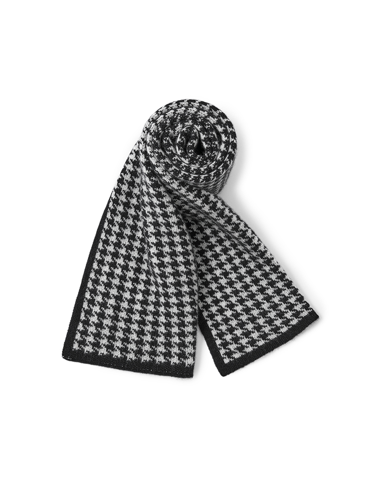 Cashmere Houndstooth Scarf