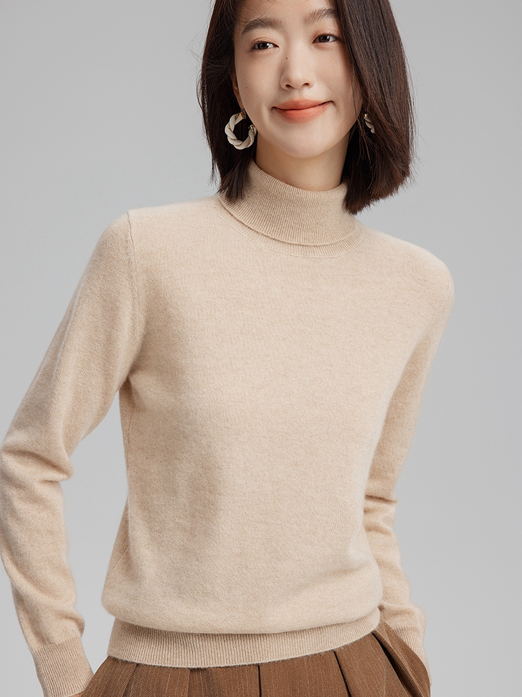 Women Cashmere Turtleneck Sweater