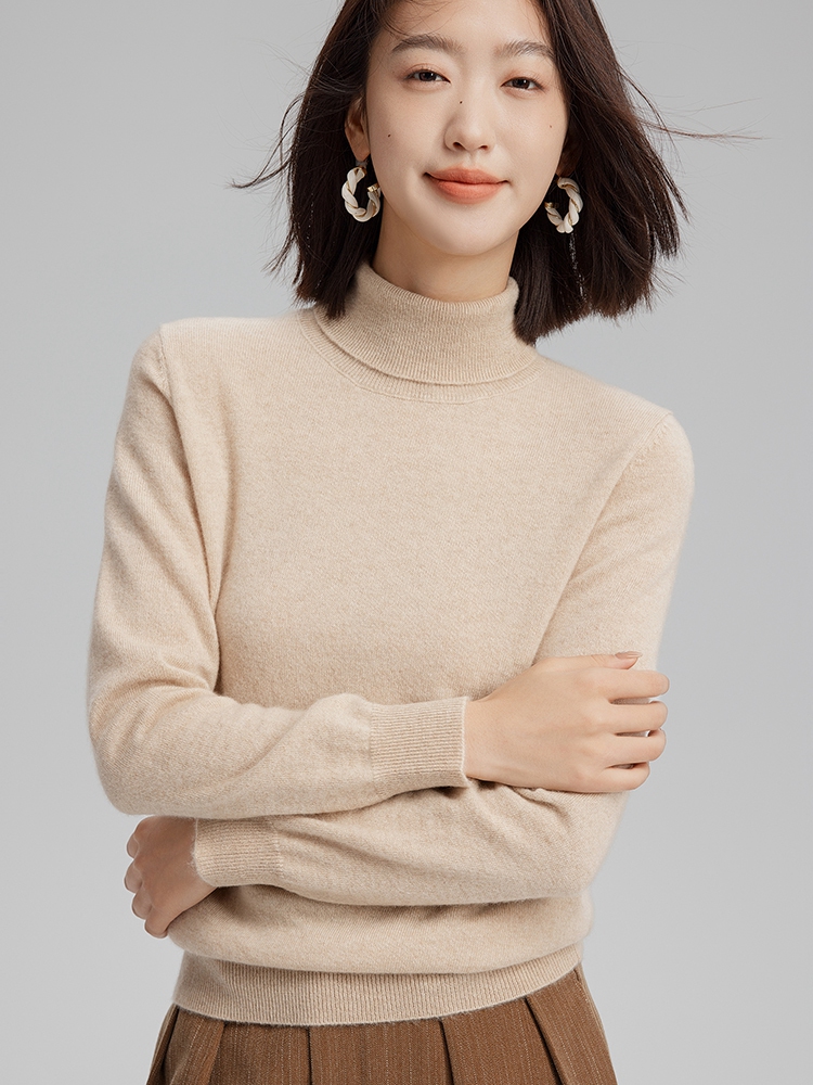 Women Cashmere Turtleneck Sweater