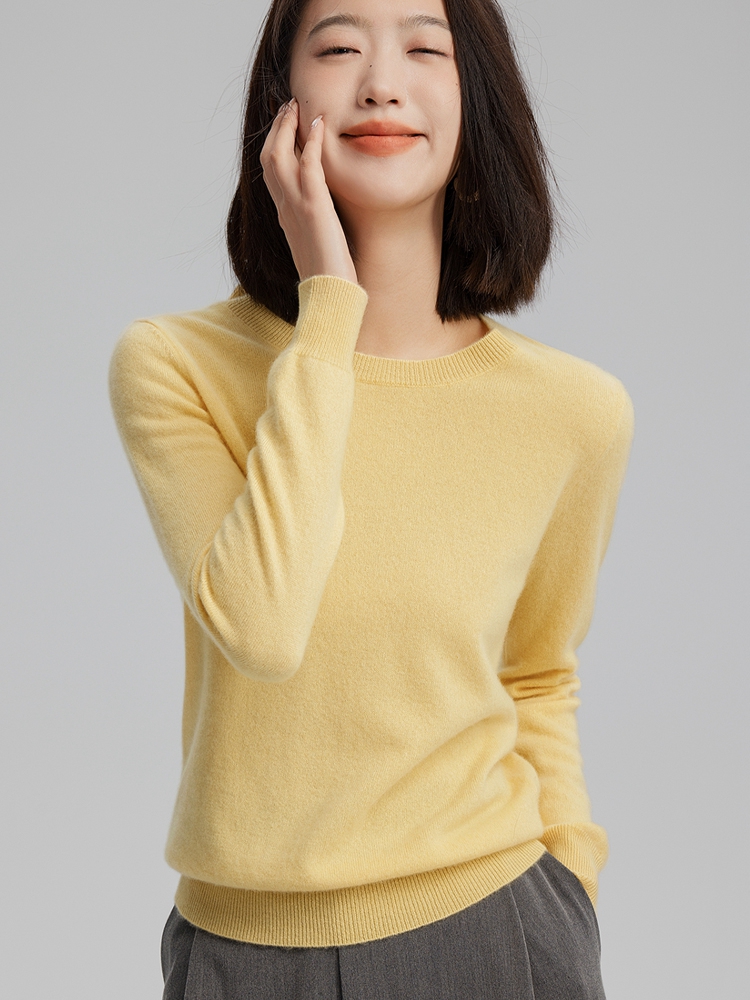 Women Cashmere Round Neck Sweater