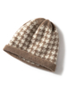 A/W Hound-tooth 100% Cashmere Beanie 